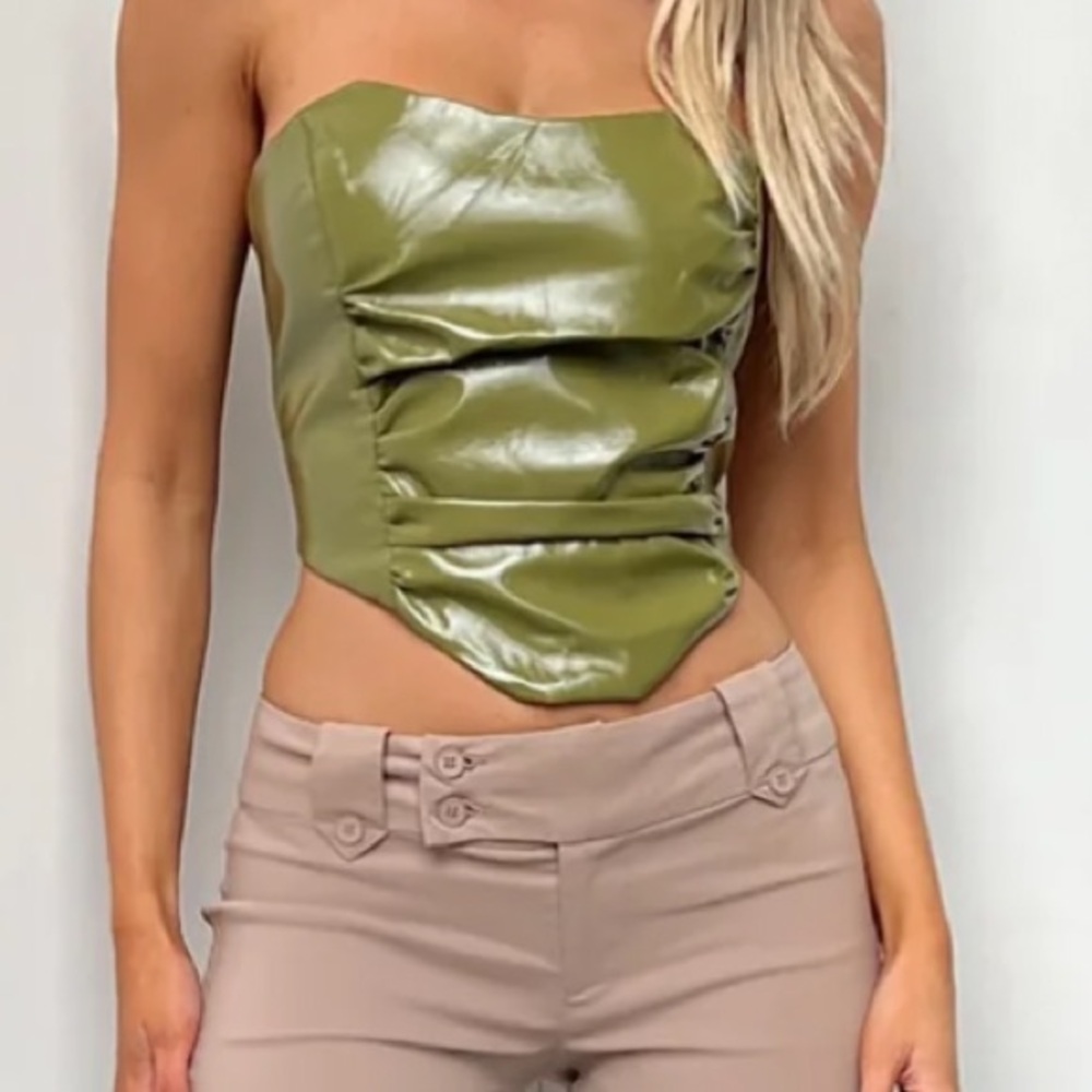 Tiger Mist strapless corset top